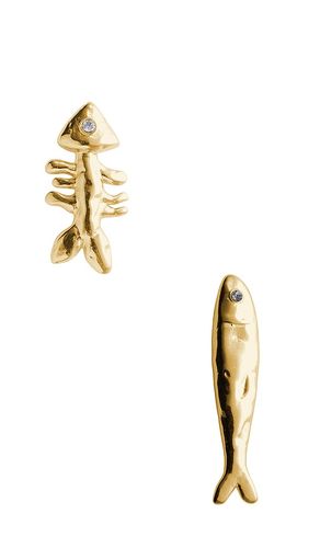 STATEMENT-OHRRINGE SARDINE AND FISHBONE in - Eliou - Modalova