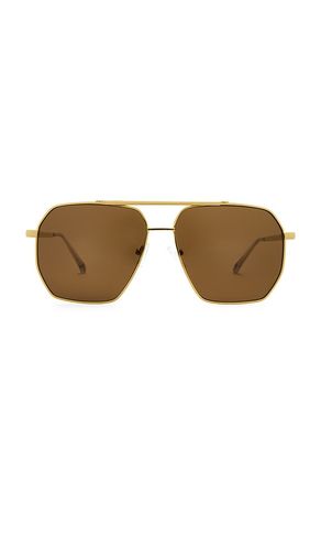 Asteroid Sunglasses in Metallic Gold - AIRE - Modalova
