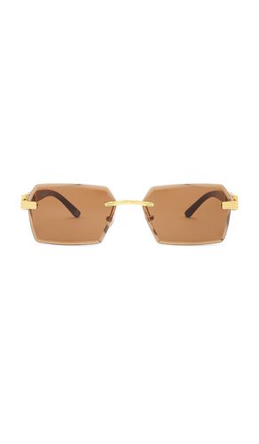 Nebula Sunglasses in Metallic Gold - AIRE - Modalova