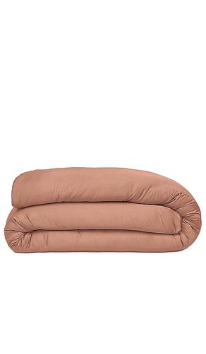 Funda de edredón sateen solid duvet cover en color marrón talla all - Ettitude - Modalova