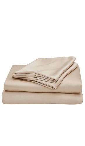 Twin XL Sateen Solid Sheet Set in Ivory - Ettitude - Modalova