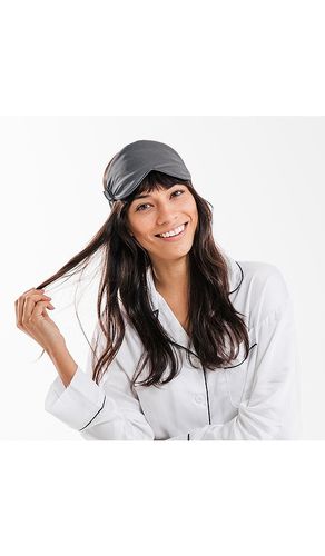 Máscara de ojos de satén sateen eye mask en color charcoal talla all - Ettitude - Modalova