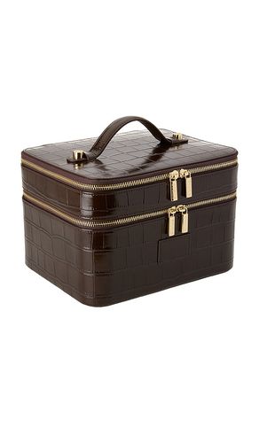 Neceser de maquillaje duo vanity case en color chocolate talla all - ETOILE COLLECTIVE - Modalova
