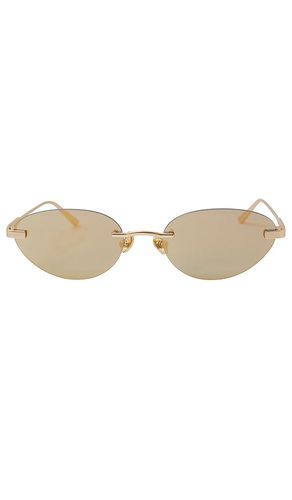 Trinity Sunglasses in Metallic Gold - Elisa Johnson - Modalova