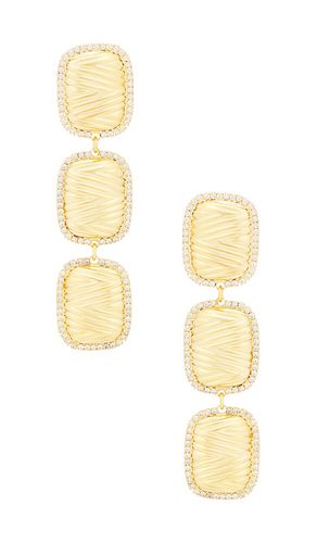 Citrine earrings in color metallic size all in - Metallic . Size all - Elizabeth Cole - Modalova
