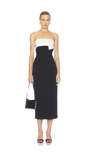 Elysia Satin Contrast Midi Dress in . Größe L. Also in M, S, XL, XS - ELLIATT - Modalova