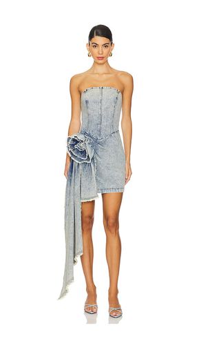 Giselle Denim Mini Dress in Blue. - size L (also in M, S, XL, XS) - ELLIATT - Modalova