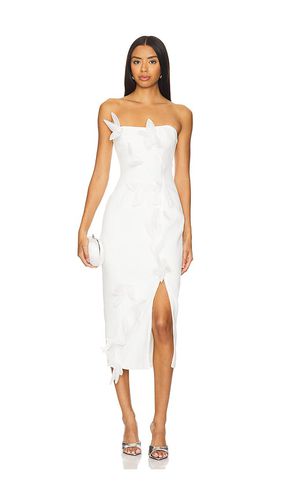 Vestido bethany midi en color blanco talla M en - White. Talla M (también en S, XL) - ELLIATT - Modalova