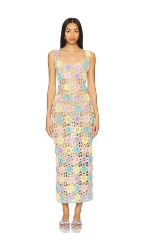 Elise Midi Dress in Lavender,Yellow. - size L (also in M, S, XL, XS) - ELLIATT - Modalova