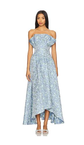 X REVOLVE Jacquard Asymmetric Gown in Blue. - size M (also in XS) - ELLIATT - Modalova