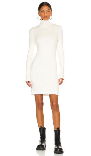 Tencel Cashmere Rib Long Sleeve Zip Turtleneck Mini Dress in . Size XL, XS - Enza Costa - Modalova