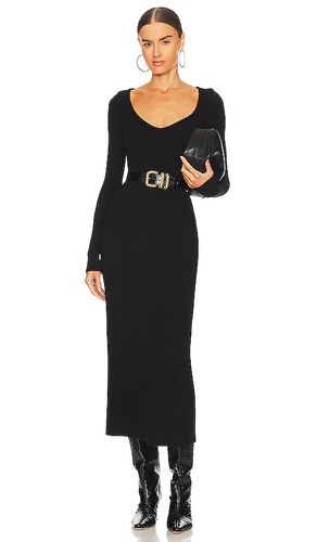 Vestido v-neck en color talla M en - Black. Talla M (también en L, S) - Enza Costa - Modalova