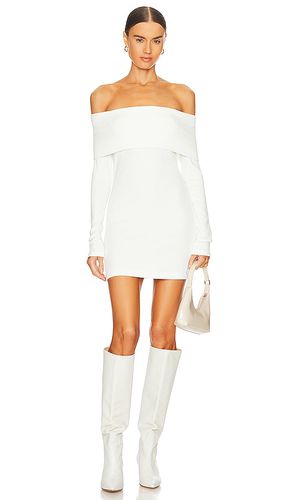 X revolve off-shoulder sweater mini dress in color white size M in - White. Size M (also in L, S, XL, XS) - Enza Costa - Modalova