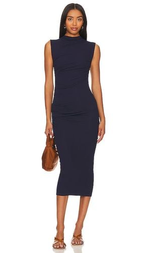 Silk Knit Sleeveless Twist Midi Dress in Navy. - size M (also in S, XL, XS) - Enza Costa - Modalova