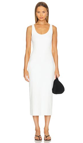 Vestido midi textured tank en color blanco talla L en - White. Talla L (también en M, S, XL) - Enza Costa - Modalova