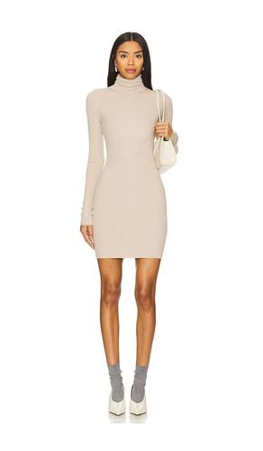 Silk Turtleneck Mini Dress in Beige. - size L (also in M, S, XL) - Enza Costa - Modalova