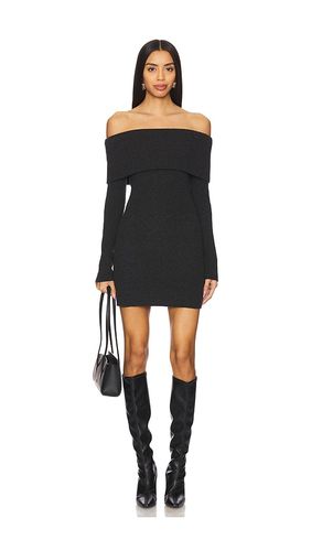 Off Shoulder Sweater Mini Dress in Black. - size M (also in S) - Enza Costa - Modalova