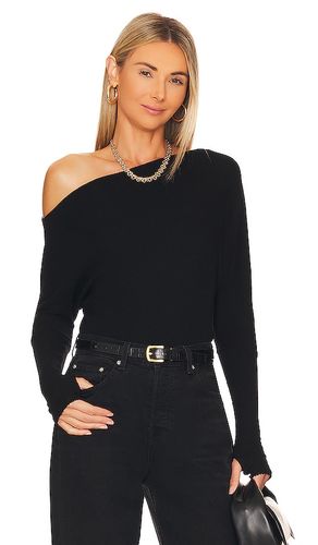 Jersey knit slouch top en color talla M en - Black. Talla M (también en S, XL, XS) - Enza Costa - Modalova