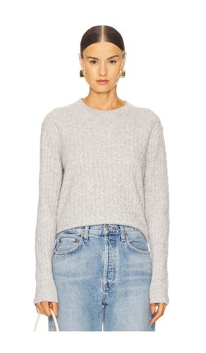 Powder Cashmere Cable Knitted Crew in . Size S, XS - Enza Costa - Modalova