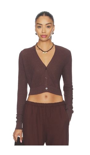 KURZE, OFFENE LEINENSTRICKJACKE MIT V-AUSSCHNITT in . Größe L. Also in M, S, XS - Enza Costa - Modalova