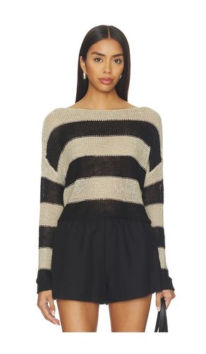 BATEAU-PULLOVER STRIPE LINEN BATEAU SWEATER in ,. Größe M. Also in XL - Enza Costa - Modalova
