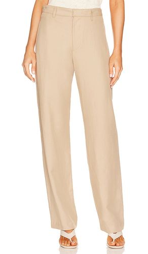 Pantalón con trabillas straight leg en color bronce talla 25 en - Tan. Talla 25 (también en 28, 29) - Enza Costa - Modalova