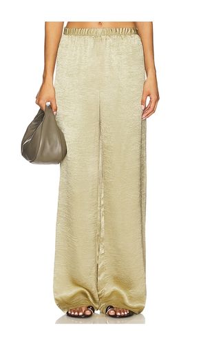 X REVOLVE Satin Textured Pant in Sage. - size 2 (also in 3) - Enza Costa - Modalova