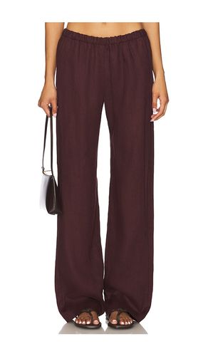 X REVOLVE Everywhere Pants in Wine. - size 2 (also in 3, 4) - Enza Costa - Modalova