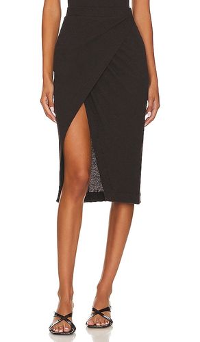 Cashmere Wrap Skirt in Chocolate. - size S (also in L, XL) - Enza Costa - Modalova