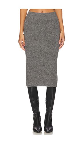 Cashmere Skirt in Charcoal. - size L (also in M, S, XL, XS) - Enza Costa - Modalova