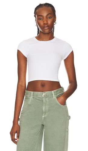 Silk Cropped Tee in . - size L (also in M, XL) - Enza Costa - Modalova