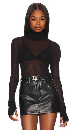 Mesh Cuffed Turtleneck in . - size L (also in M, S, XL, XS) - Enza Costa - Modalova