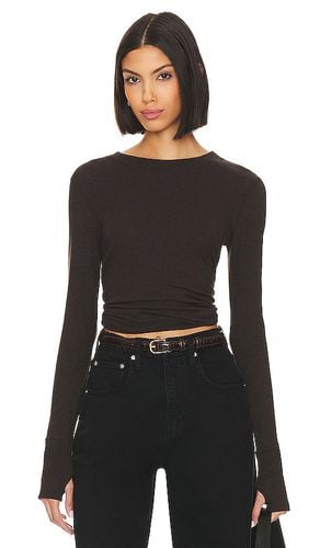 Cashmere Easy Cuffed Crew in Brown. - size L (also in M, S, XS) - Enza Costa - Modalova