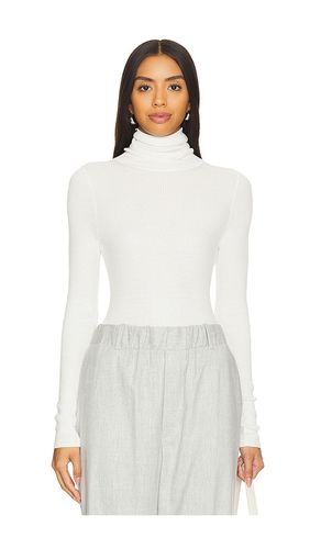 Silk Sweater Rib Turtleneck in White. - size L (also in M, S, XL, XS) - Enza Costa - Modalova