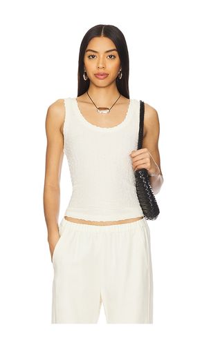 Puckered Tank Top in White. - size L (also in M, S, XL, XS) - Enza Costa - Modalova