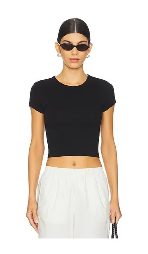 Supima Baby Cropped Tee in . Size S. Also in XS, L, XL - Enza Costa - Modalova