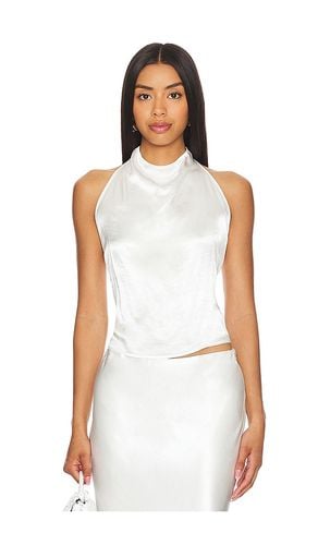 Satin Halter in Cream. - size L (also in M, XL) - Enza Costa - Modalova