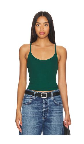 Silk Knit U Tank in Green. - size M (also in L, S, XL, XS) - Enza Costa - Modalova