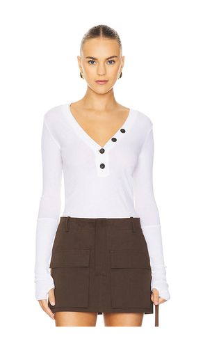 Cashmere Long Sleeve Cuffed Henley in . - size L (also in M, S, XL, XS) - Enza Costa - Modalova