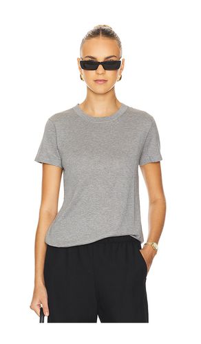 Silk Knit Perfect Tee in Grey. - size L (also in M, S, XL, XS) - Enza Costa - Modalova