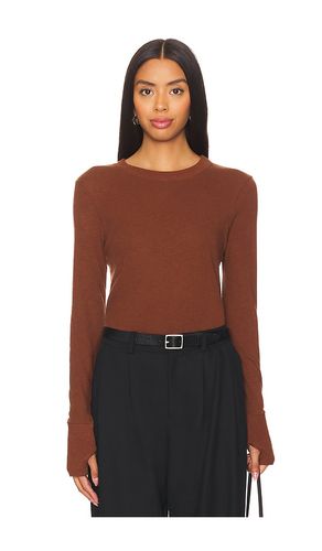 Cashmere Easy Cuffed Crew in Brown. - size M (also in L, S, XS) - Enza Costa - Modalova