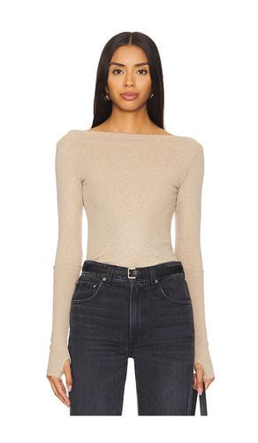 Cashmere Boatneck Top in Tan. - size M (also in L, XL, XS) - Enza Costa - Modalova