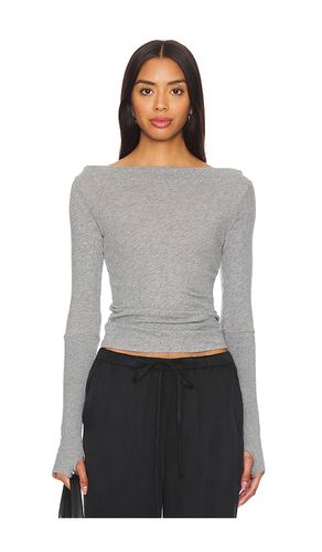 Cashmere Boatneck Top in Grey. - size XL (also in L) - Enza Costa - Modalova