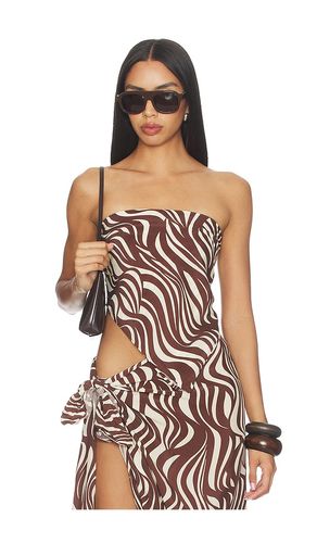 Wave Print Scarf Top in - Enza Costa - Modalova