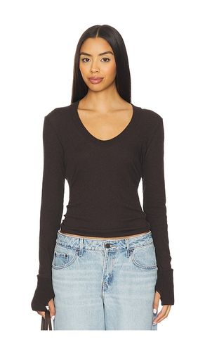 OBERTEIL MIT U-AUSSCHNITT UND BÜNDCHEN in . Größe M. Also in XS - Enza Costa - Modalova