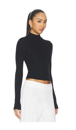 Fluid Silk Rib Mockneck Tee in . Größe L. Also in M, S, XS - Enza Costa - Modalova