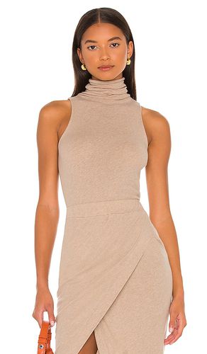 Cashmere Halter Turtleneck in Tan. - size L (also in M, S, XL, XS) - Enza Costa - Modalova