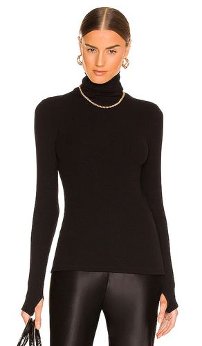 Sweater knit long sleeve turtleneck en color talla L en - Black. Talla L (también en M, S, XL, XS) - Enza Costa - Modalova
