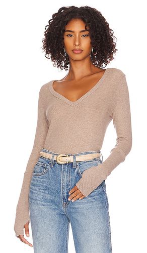 Layer cuffed v en color beige talla S en - Beige. Talla S (también en L, XS) - Enza Costa - Modalova