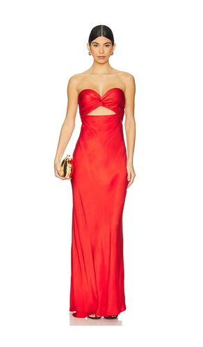 Hierro Strapless Midi Dress in Red. - size 32 (also in 38, 40) - Essentiel Antwerp - Modalova